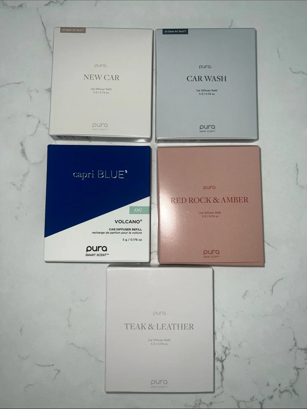 pura Assorted Car Diffuser Refills Pack — Blue, Pink, Cream, White - Picture 1 of 1